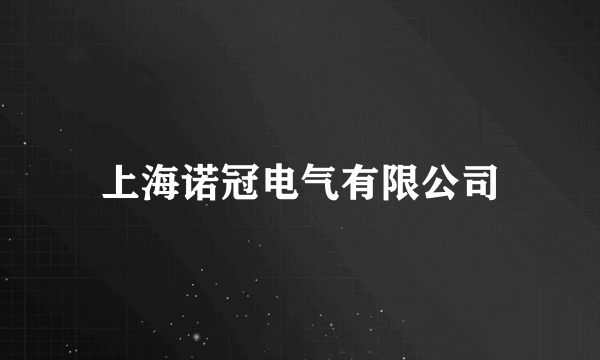 上海诺冠电气有限公司