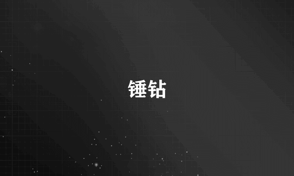 锤钻