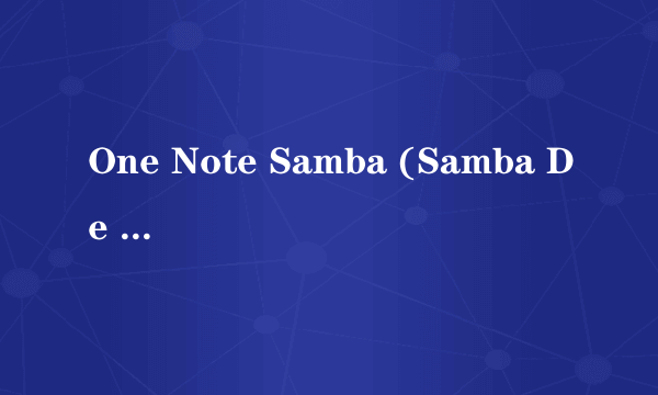 One Note Samba (Samba De Uma Nota So)