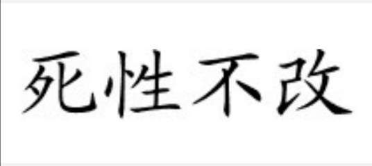 死性不改（汉语词汇）