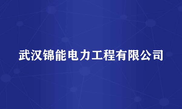 武汉锦能电力工程有限公司