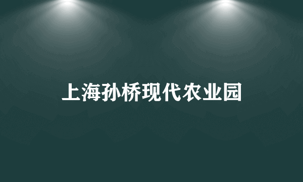 上海孙桥现代农业园
