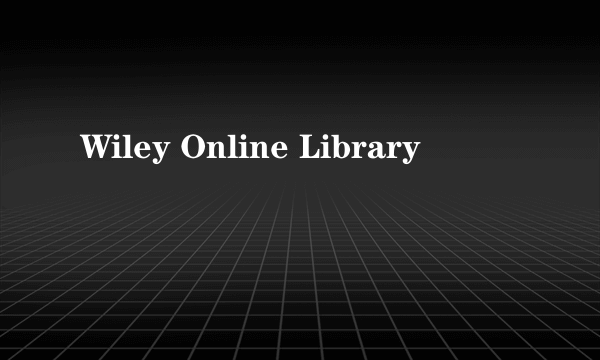 Wiley Online Library
