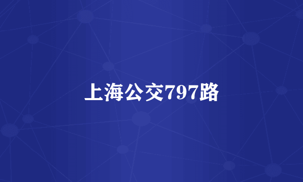 上海公交797路