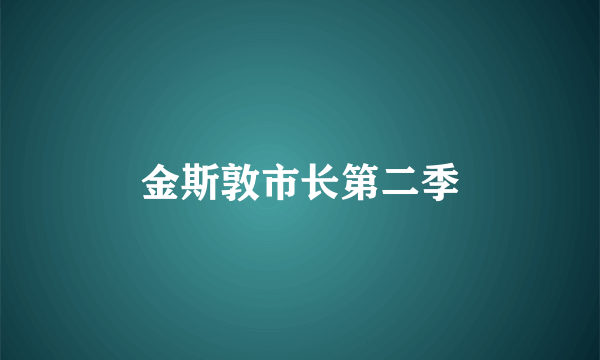 金斯敦市长第二季