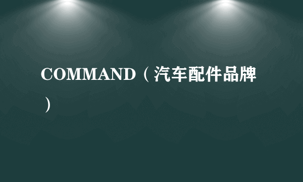 COMMAND（汽车配件品牌）