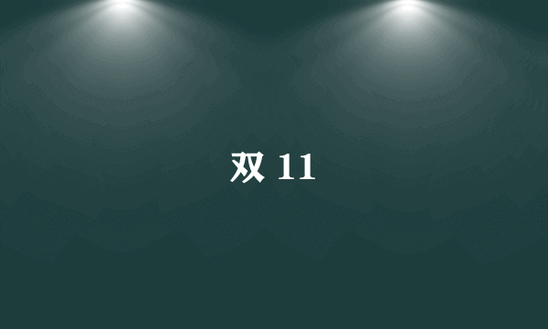 双 11