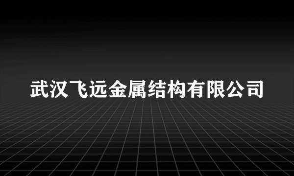 武汉飞远金属结构有限公司