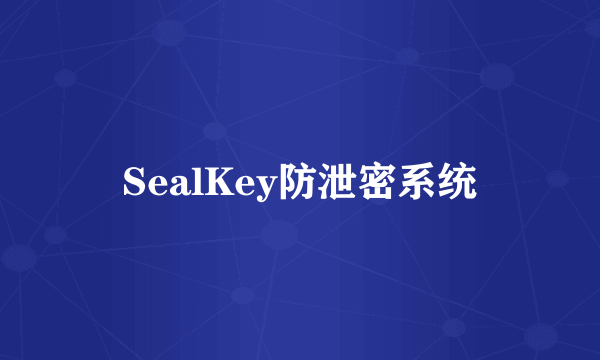 SealKey防泄密系统