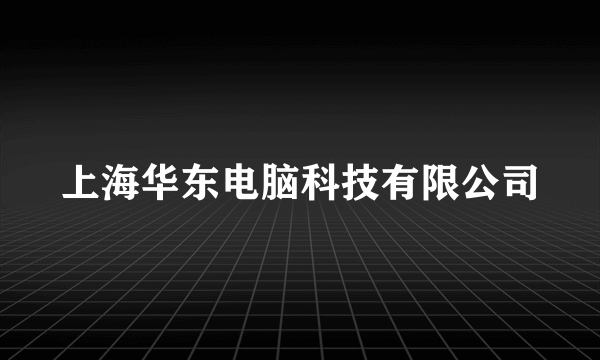 上海华东电脑科技有限公司
