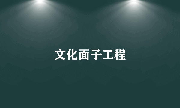 文化面子工程