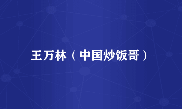 王万林（中国炒饭哥）