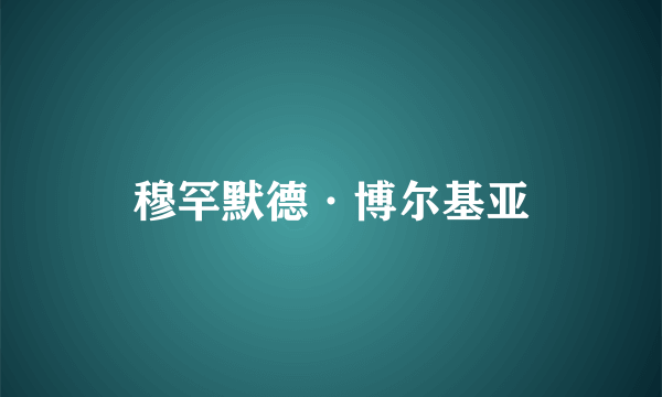 穆罕默德·博尔基亚