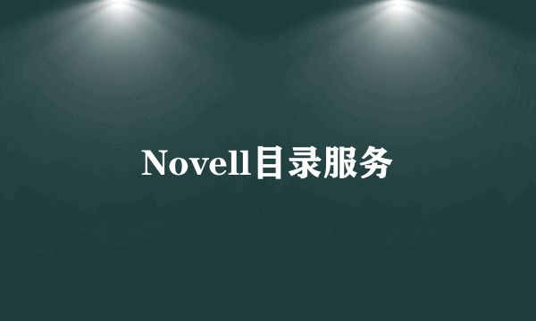 Novell目录服务