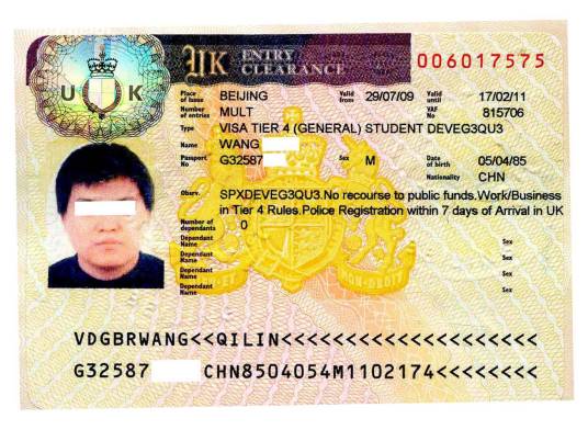 英国探亲签证
