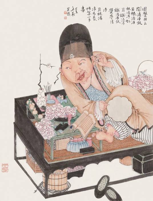 耳顺（吴浩国画作品）