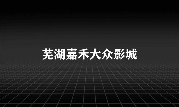芜湖嘉禾大众影城