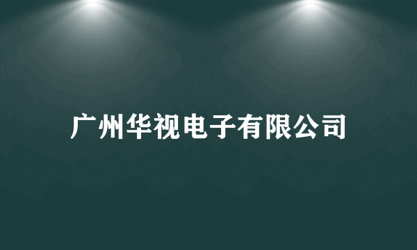 广州华视电子有限公司