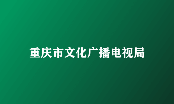 重庆市文化广播电视局