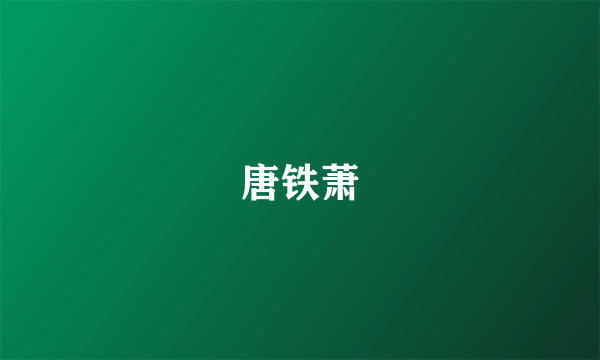 唐铁萧