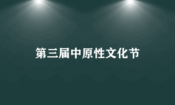 第三届中原性文化节