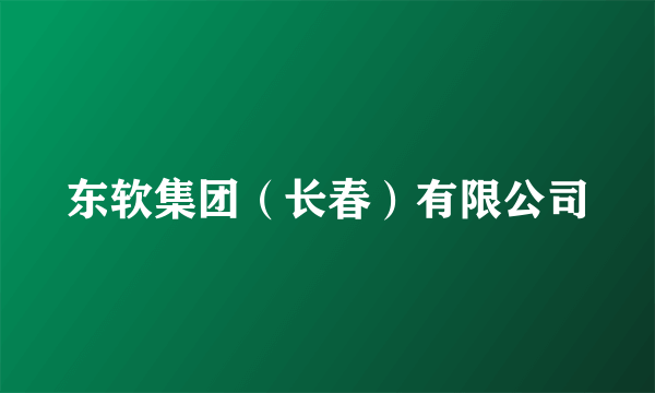 东软集团（长春）有限公司