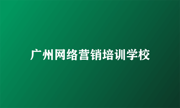 广州网络营销培训学校