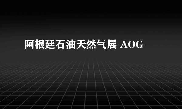阿根廷石油天然气展 AOG