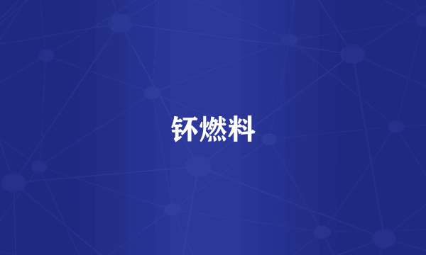 钚燃料