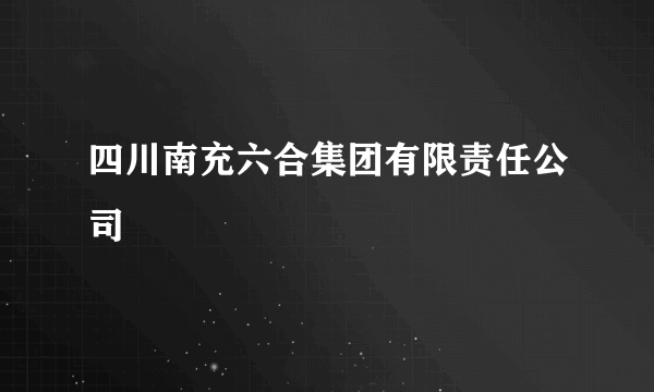 四川南充六合集团有限责任公司