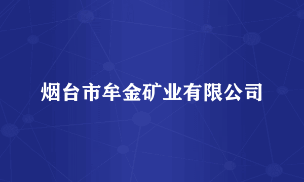 烟台市牟金矿业有限公司