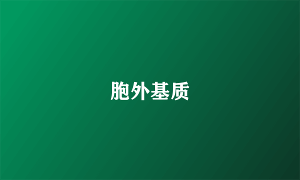 胞外基质