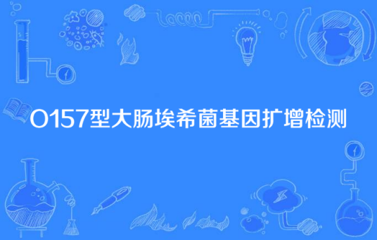O157型大肠埃希菌基因扩增检测