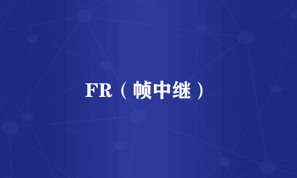FR（帧中继）