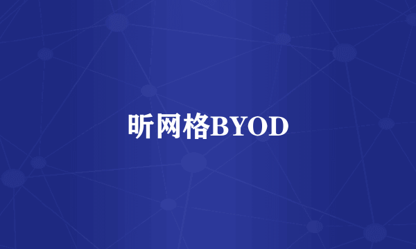 昕网格BYOD