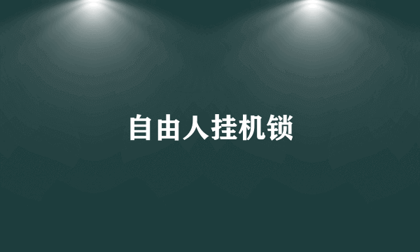 自由人挂机锁
