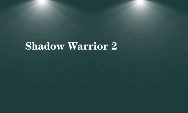 Shadow Warrior 2