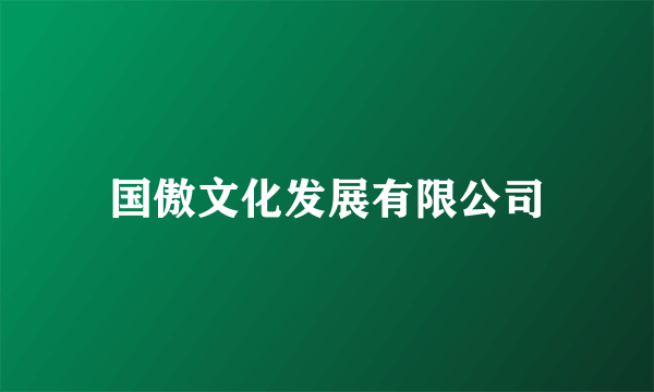 国傲文化发展有限公司