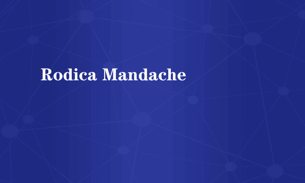 Rodica Mandache