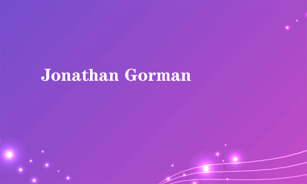 Jonathan Gorman