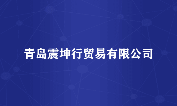 青岛震坤行贸易有限公司
