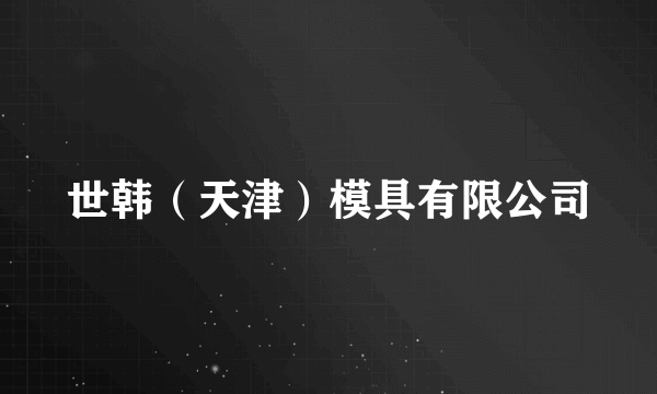 世韩（天津）模具有限公司