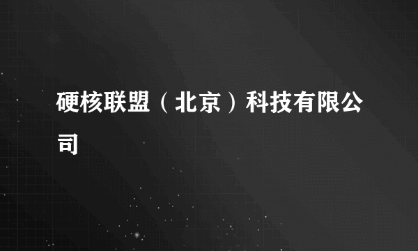 硬核联盟（北京）科技有限公司