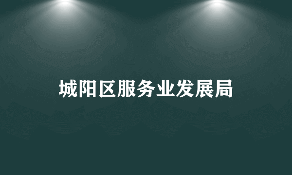 城阳区服务业发展局