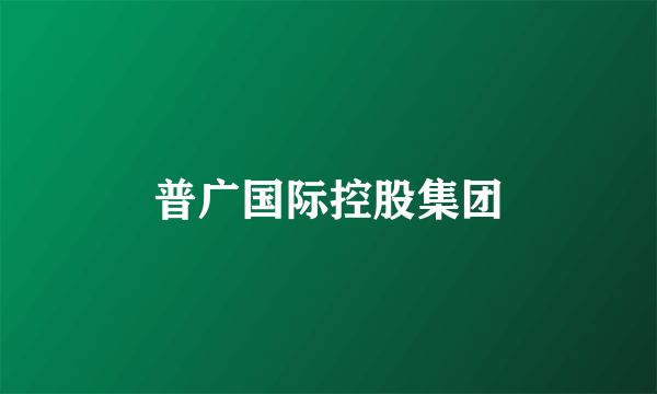 普广国际控股集团