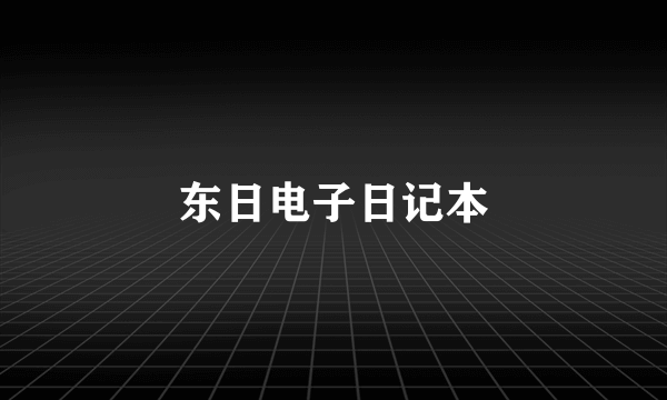 东日电子日记本