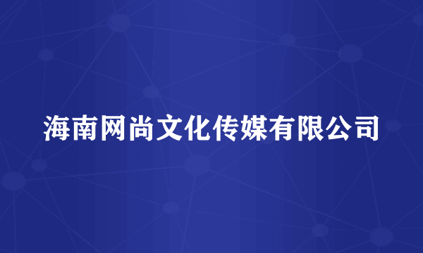 海南网尚文化传媒有限公司