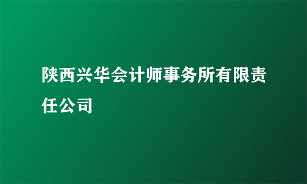 陕西兴华会计师事务所有限责任公司