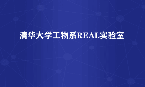 清华大学工物系REAL实验室