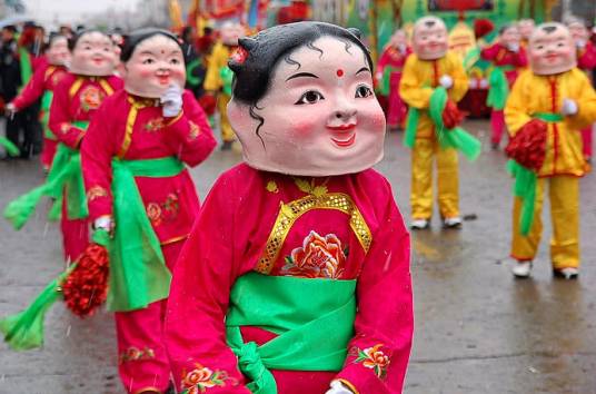 大头娃娃（传统民俗道具）